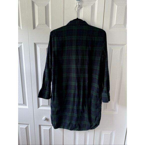 J Crew Women’s Plaid Small Flannel Sleep Shirt Pajamas - Picture 5 of 6